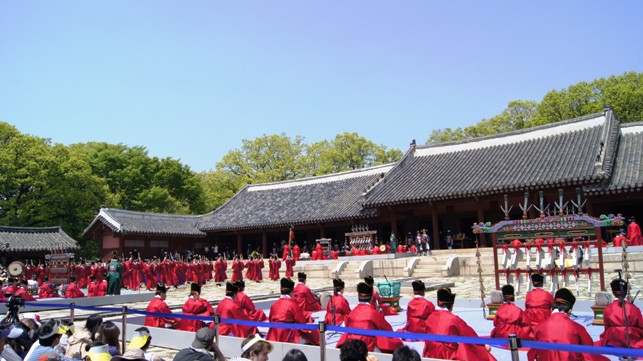 During the jongmyo Jaerye Festival